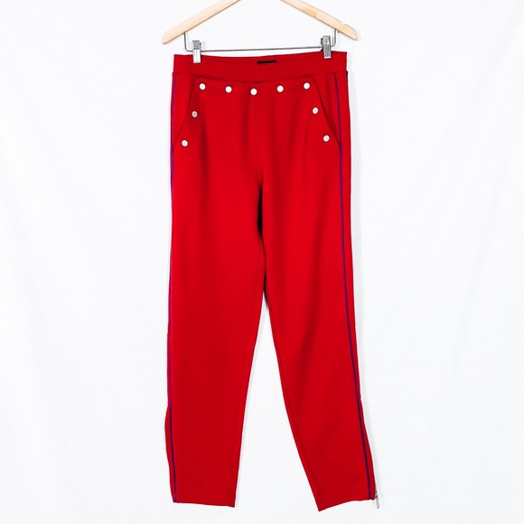 rag & bone Pants - Rag and Bone- Red High Waisted Track Pants